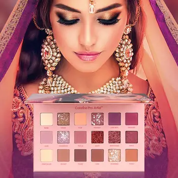 

2019 Hot 18 Colors Exotic Style Shining Glitter Eyeshadow Palette Matte Eye Shadow Make Up Pallete Beauty Creations Cosmetics