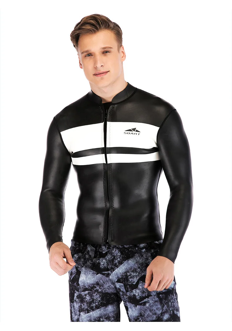 

Top Only wetsuit spearfishing neoprene diving suit for men windsurf surfing triatlon wet suit swiming diving freediving warm