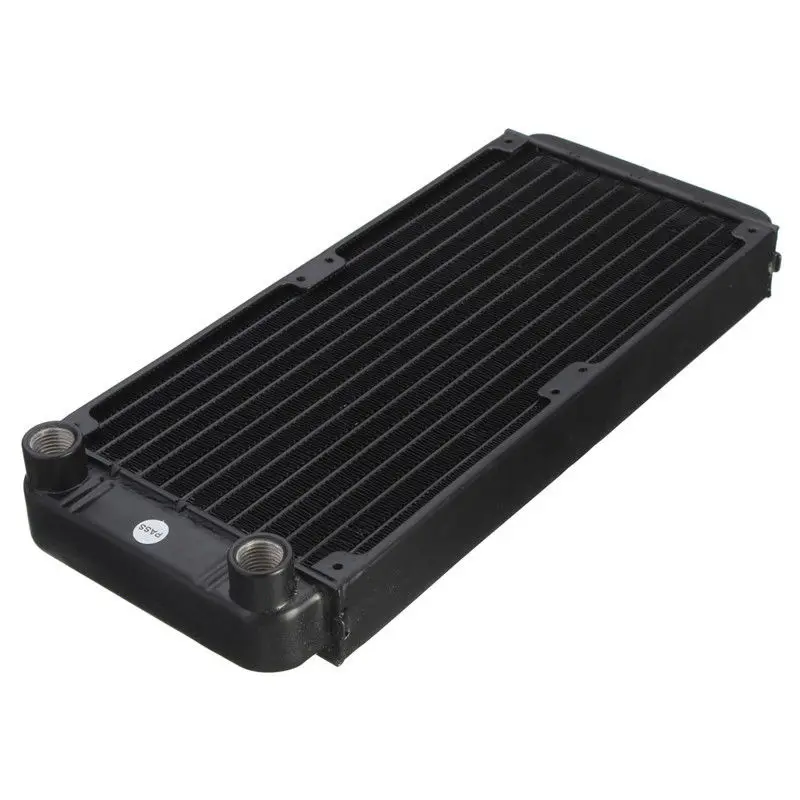 

1pcs Aluminum G1/4 240mm PC Computer Radiator Water Cooling Cooler For CPU LED TEC Heatsink