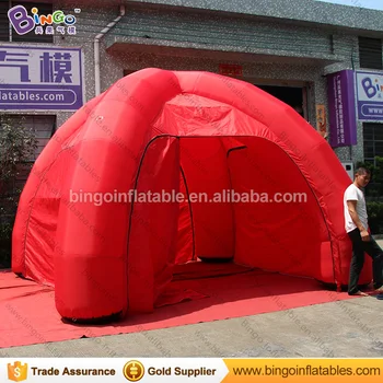 

Free shipping 6m diameter Inflatable spider tent in red with four legs inflatable gazebo event tent for exhibition toy tent