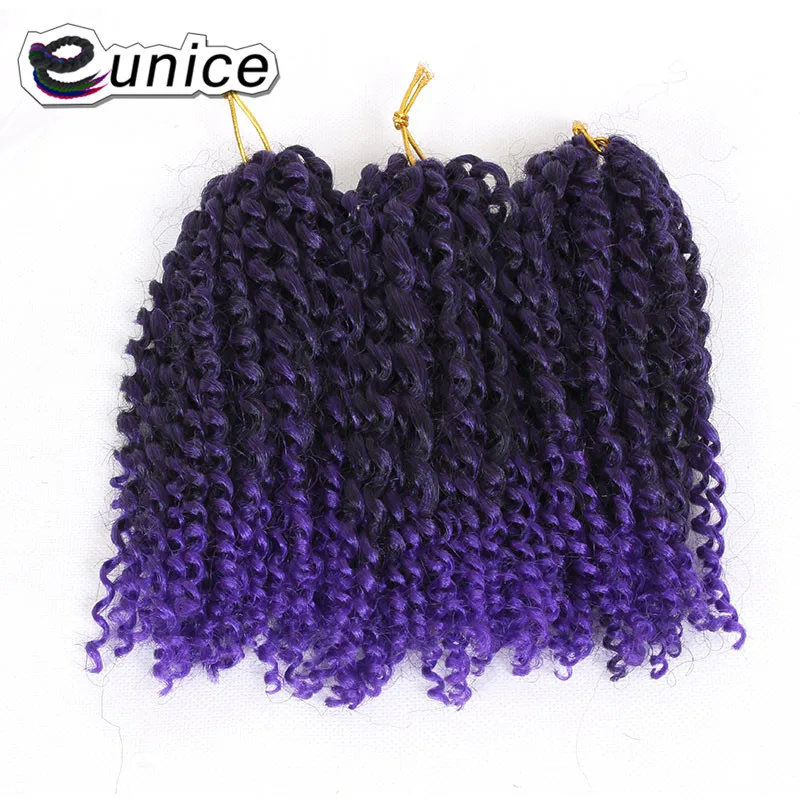 Synthetic Ombre Braiding Hair Mali bob Kinky Curly Crochet Hair (17)