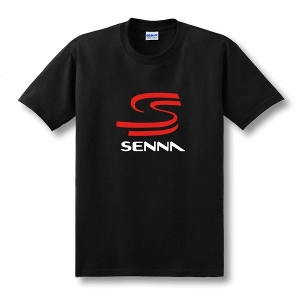 Новинка, брендовая футболка HERO F1 AYRTON SENNA, Мужская футболка, размер S~ 2XL, Повседневная футболка с коротким рукавом, топ,, XS-XXL - Цвет: Black1