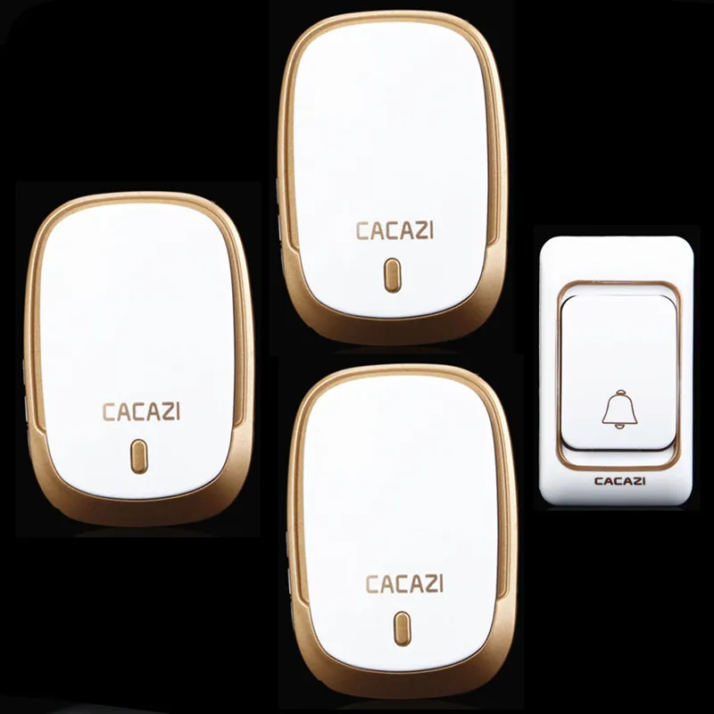 

Wireless DoorBell 1 transmitter+3 receiver home 200M remote control digital AC 110-220V Wireless doorchime with 36 Chimes