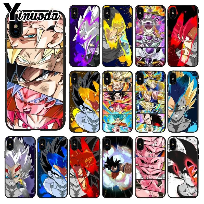 Yinuoda DRAGON BALL Z DBZ Goku TPU черный чехол для телефона Apple iPhone 8 7 6 6S Plus X XS MAX 5 5S SE XR мобильные