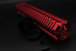 Trirock Красный 12 ''дюймовый Длина Quad Rail цевье Бесплатная плавающий Rail Системы M16/AR-15 с передней Кепки бесплатная доставка