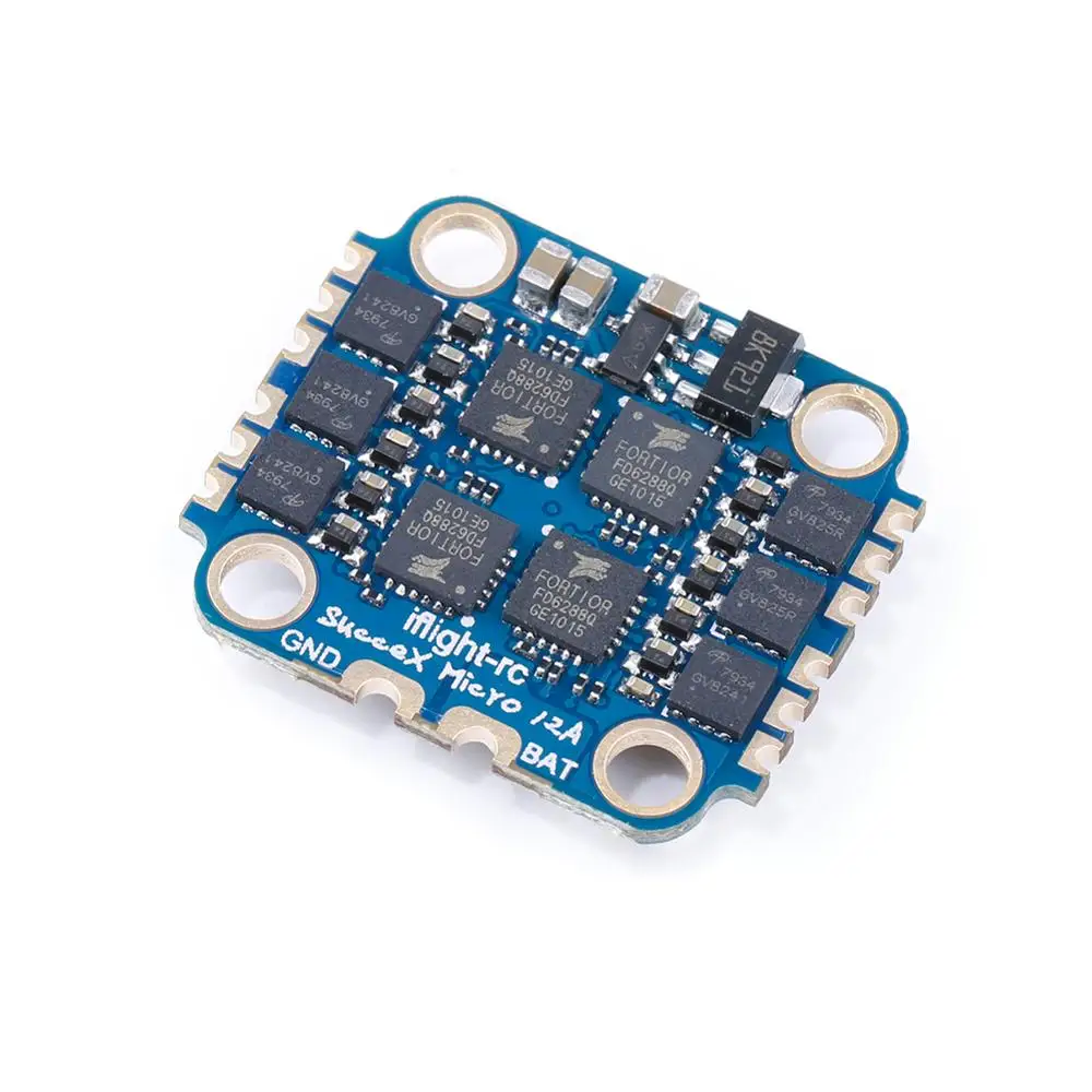 Микросхема PWM/oneshot125/multishot/dshot150/300/600 для дрона FPV iFlight 23x21 мм SucceX Micro 12A V1.2 2 4S 4 в 1 ESC(M3