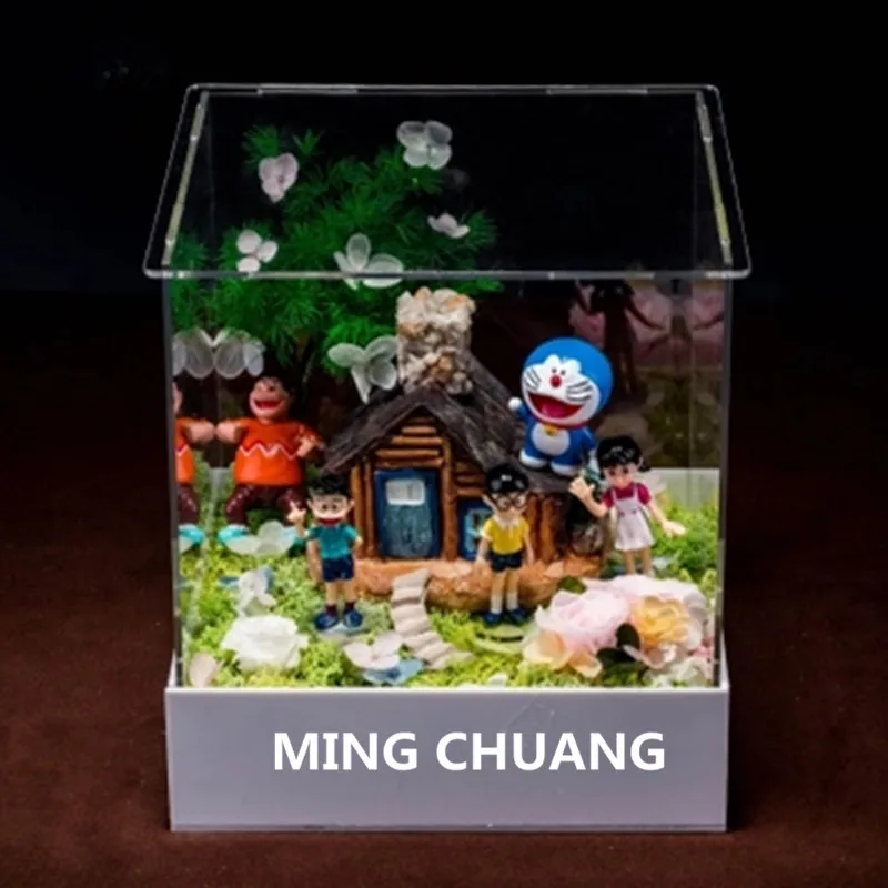 Doraemon-Nobita-Nobi-Minamoto-Shizuka-Konta-Takeshi-DIY-Moss-Microlandscape-Plastic-Action-Figure-Toy-Christmas-Present
