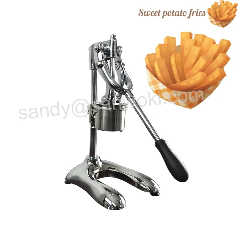 

Taiwan Popular Long Potatoes Fried Chip Extruders Super Long French Fries Maker Machine Manual Long Potato Making Machine