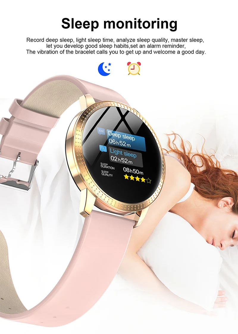 Женские Смарт-часы для фитнеса, женские часы для бега, монитор сердечного ритма, Bluetooth, шагомер, сенсорные умные спортивные часы для бега