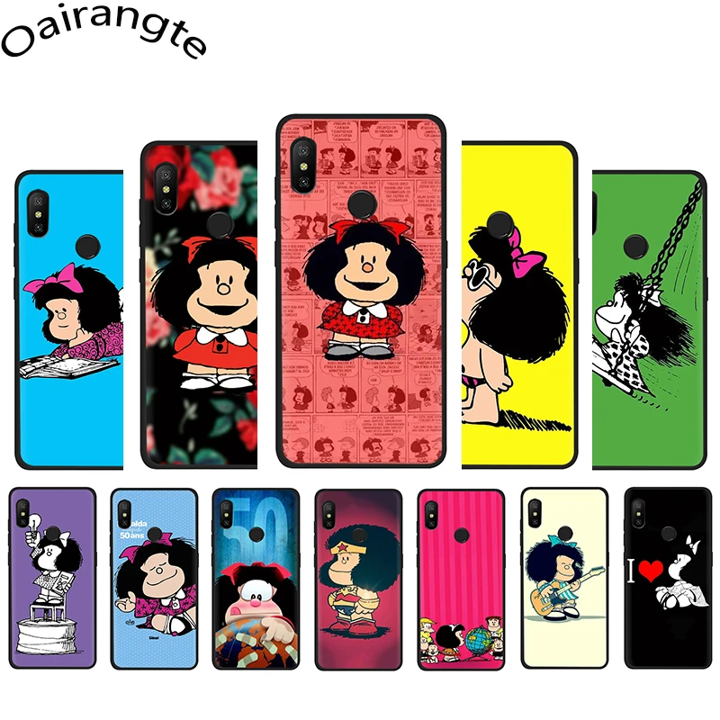 

Mafalda Soft phone cover case for Xiaomi Mi 6 8 A1 A2 5X 6X F1 9 9SE MAX 3