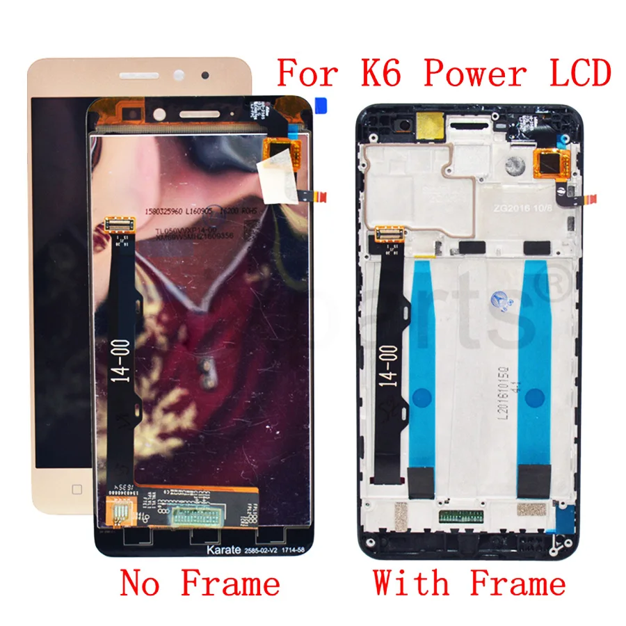 Lenovo K6 Power LCD Display Touch Screen Digitizer Assembly with Frame K33a42 k33a48 Replacement Tool  Lenovo Lenovo Display (3)