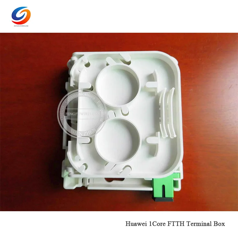 Заводская цена 20 шт./лот FTTH одномодовый, многомодовый 1 Core волокно оптическое Клеммная коробка с SC/LC/FC/E2000 адаптер