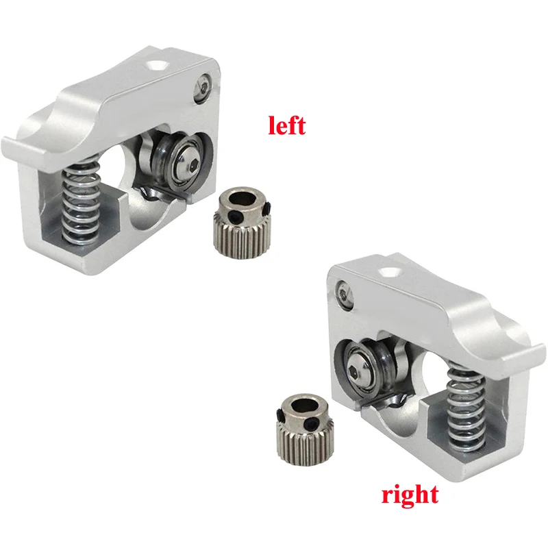 Extrusora directa remota MK10, pieza de extrusión de aluminio de 1,75mm, brazo derecho izquierdo, piezas de impresora 3D Bowden completamente de Metal