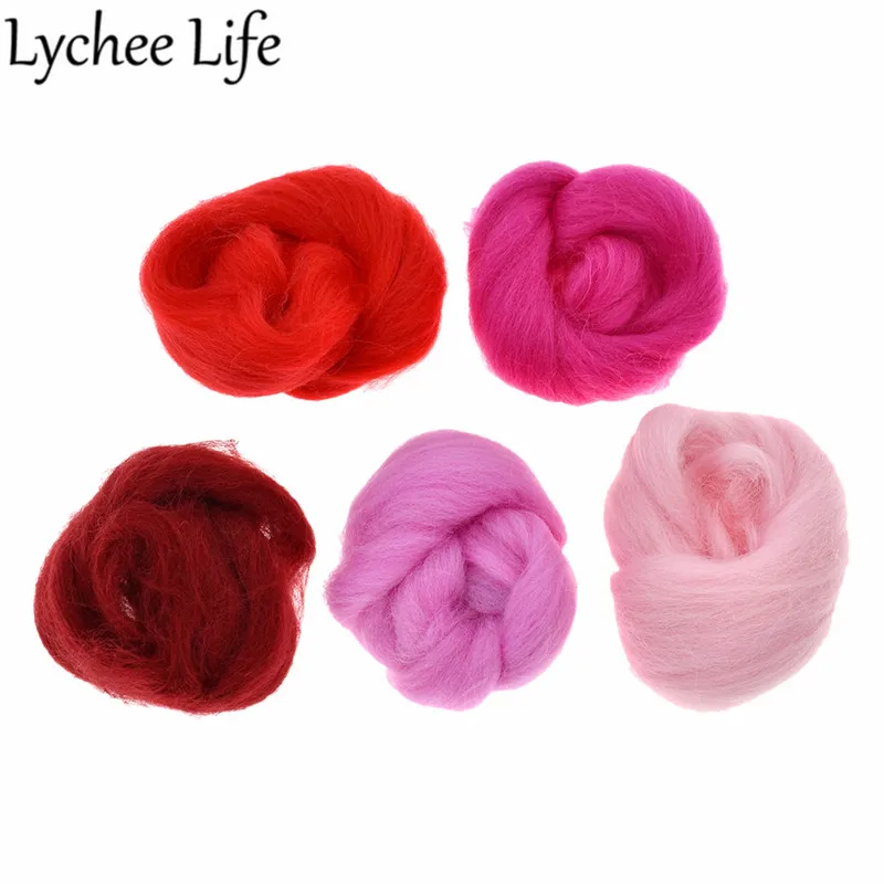 Lychee Life 5 шт. цветная серия с животными шерсть серебристая Смешанная окрашенная