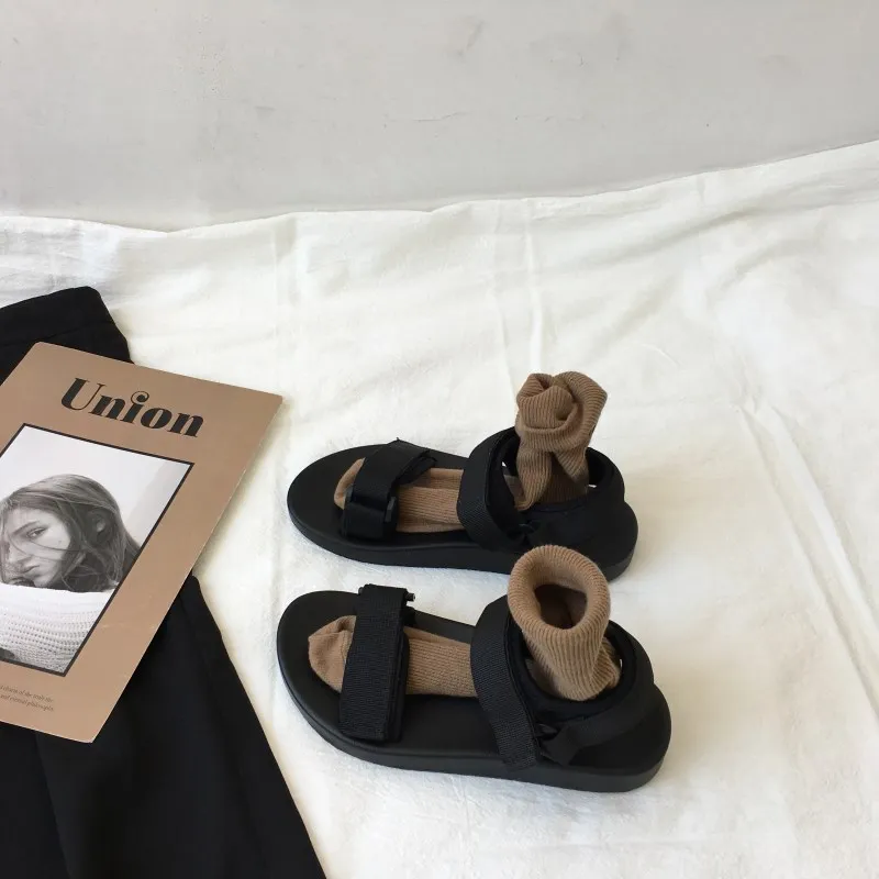

K1179 Sandals Women's Summer Magic Stick Leisure Flat-soled Sports Beach Sandals