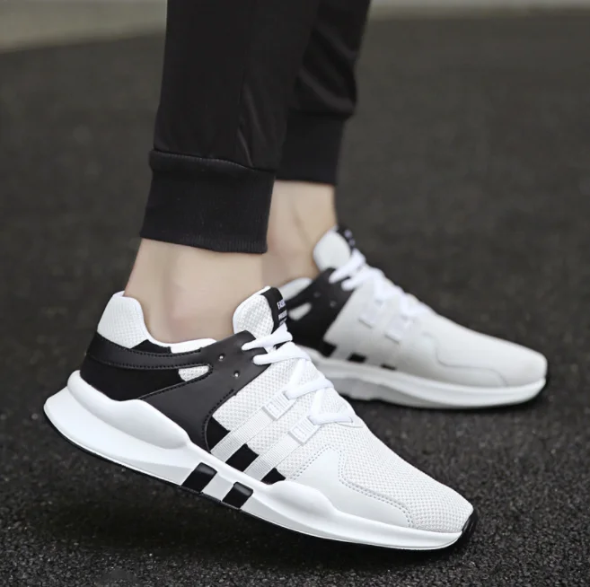 Noir Sport assorties Xek Étudiant Zll135 Lacent De Nouveau Net Hommes Chaussures Respirant Fond 2018 Surface blanc Mou Du 1q7wrTZ1