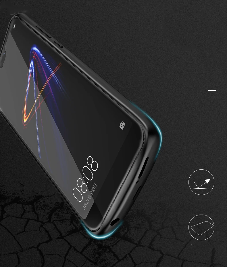 Silm Shockproof battery charger case For Xiaomi Redmi Note 7 charger Cover Backup power bank battery power pack Redmi Note 7 Pro