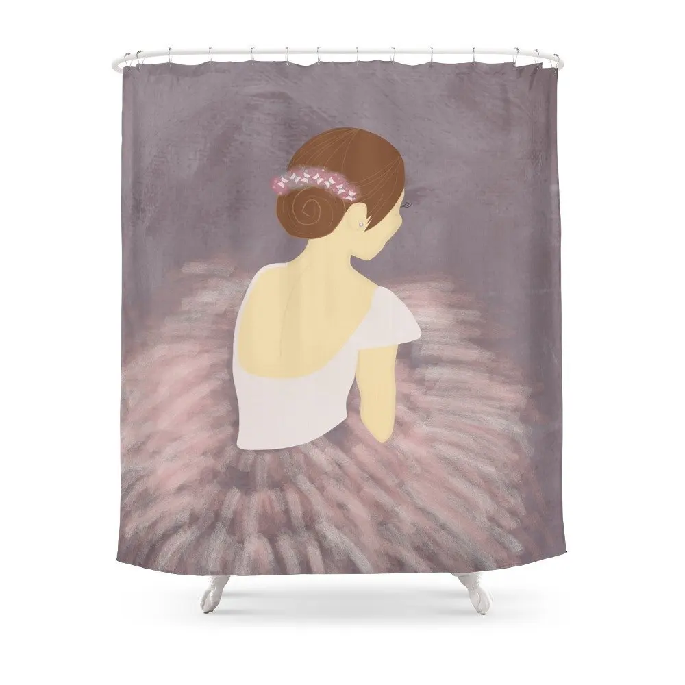 Buy Ballerina Dancer 2 Shower Curtain Polyester Fabric