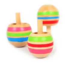 Традиционный деревянный Ностальгический магический перевернутый гироскоп WD09 3 установлен ранее детство обучающий игрушки