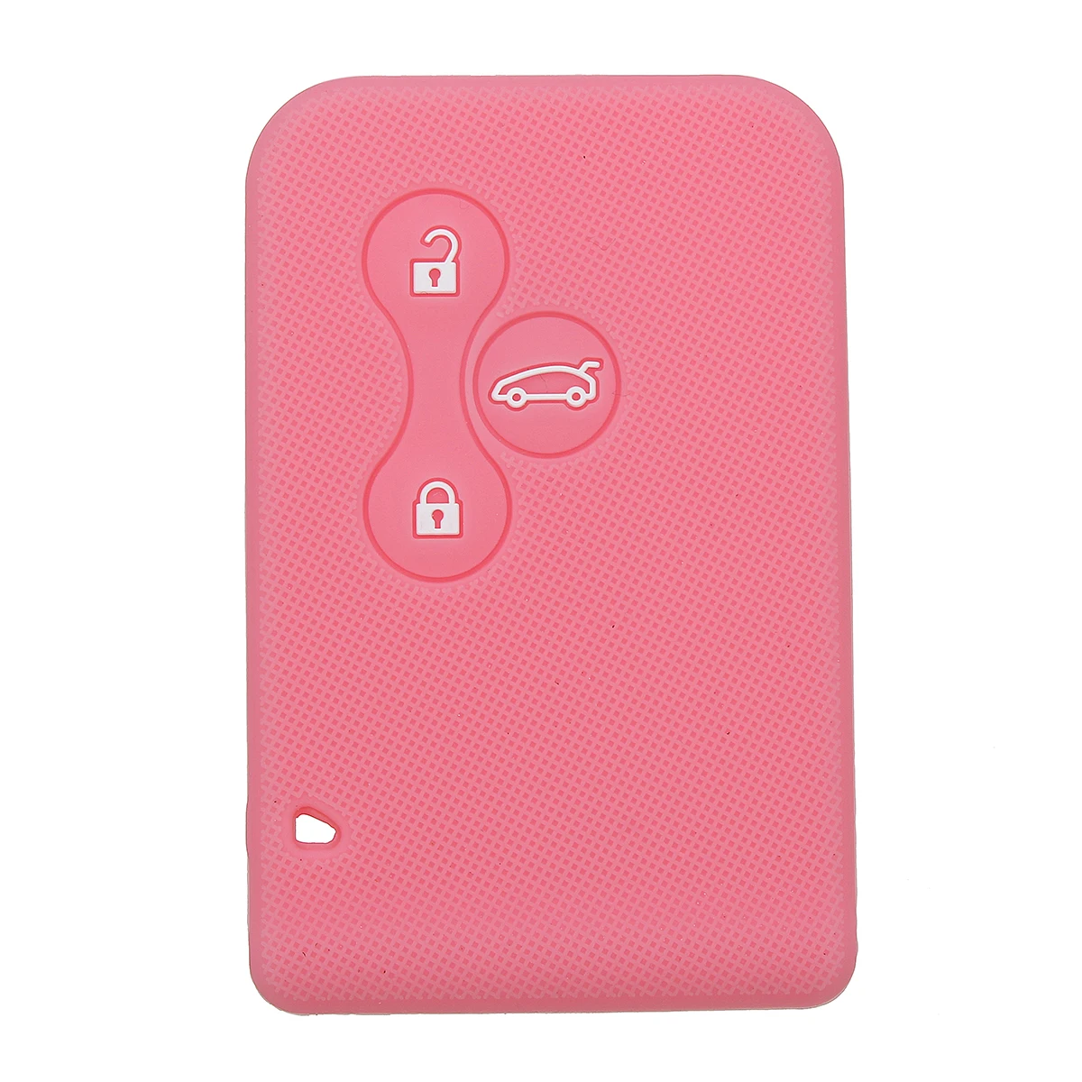 3 кнопки резиновый силиконовый чехол для ключей от машины крышка для Renault Megane Scenic/Grand Scenic 2003-2008 Clio 2006-2010 - Название цвета: Розовый