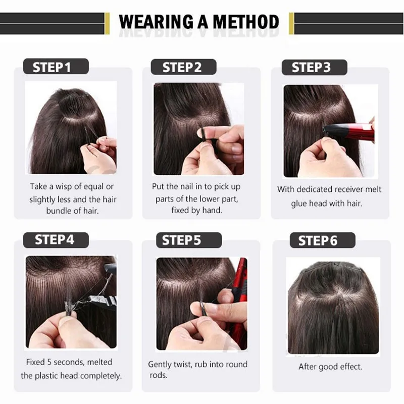 how to apply(u tip hair)