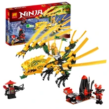 252 шт. ниндзя желтый дракон катапульта Lloyd Jay Cole Kai скаутская модель строительные блоки игрушки для мальчиков кирпичи Ninjagoes