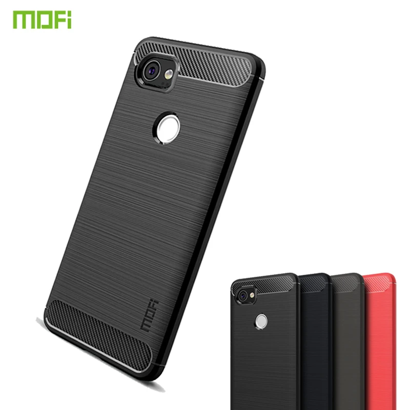 

For Google Pixel 2 XL Case MOFi Soft Silicon Back Cove Shock proof Brushed TPU Case For Google Pixel 2 XL Phone Coque Case