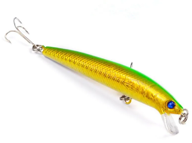 

Artificial Minnow Fishing Lures Hard Bait 95mm 7.77g Trolling For Wobblers Bait Sea Ocean Fishing Crankbait Trailers Jerkbait