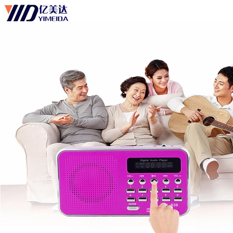 L-938 цифровой fm-радио портативный FM dab радио Radyo медиа динамик MP3 музыкальный плеер Поддержка TF карта USB накопитель с светодиодный дисплей