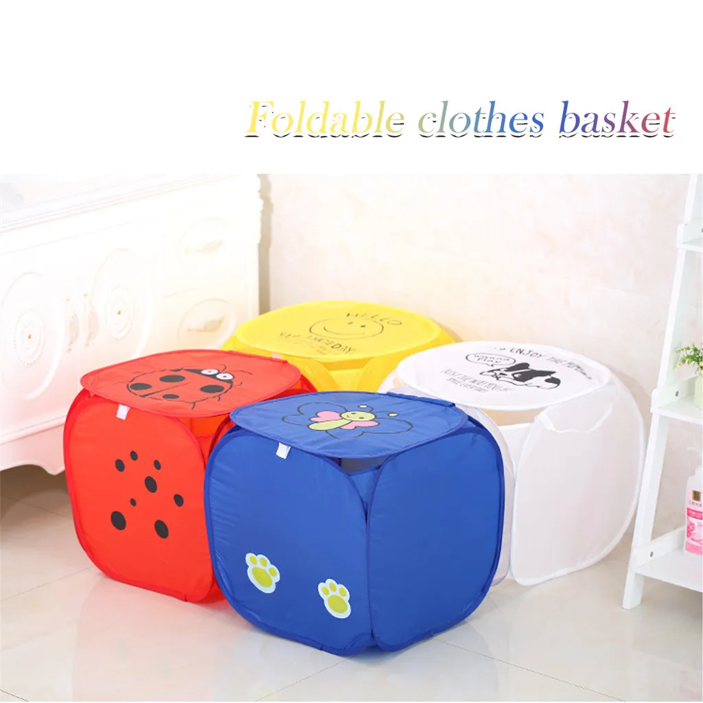 

Foldable Up Washing Laundry Basket Bag Hamper Mesh Storage Foldable Basket Bathroom Clothes Storage Bins Bag cesto ropa sucia