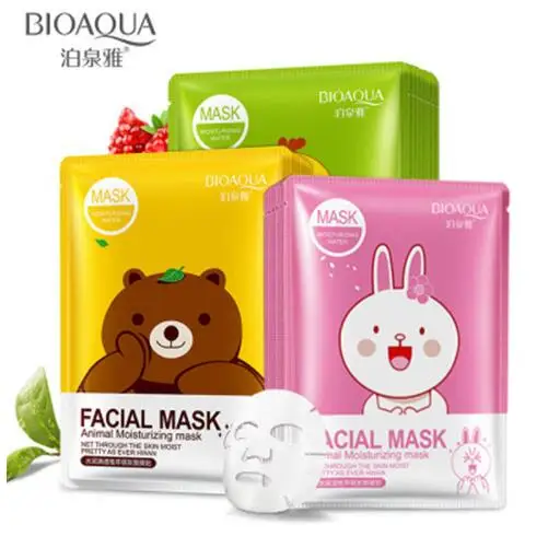 

BIOAQUA Face Mask Hyaluronic Acid Vitamin C Plant Extracts Moisturizing Whitening Depth Replenishment Korean Skin Care Mask