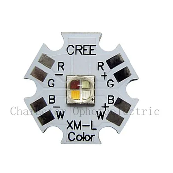 

Cree XLamp XM-L XML RGBW RGB White or RGB Warm White Color High Power LED Emitter 4-Chip 20mm Star PCB Board