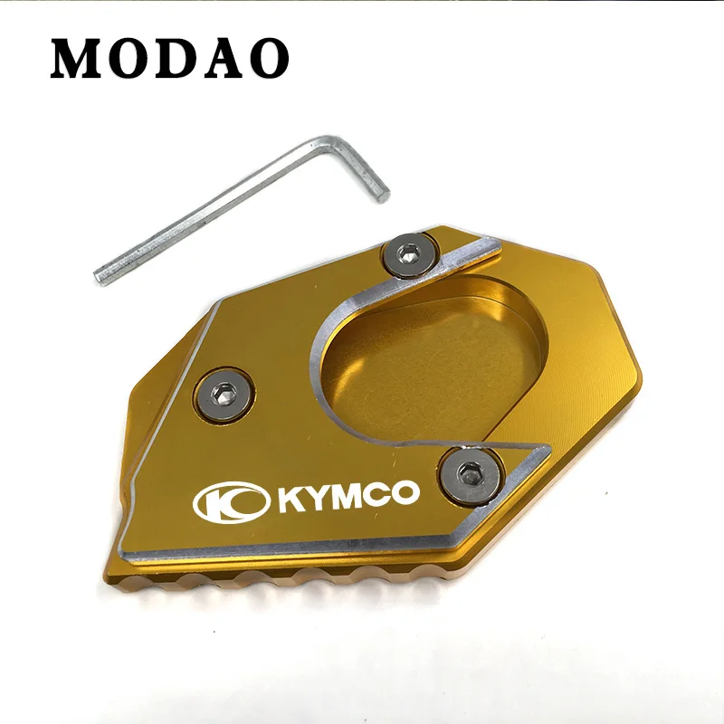 Для KYMCO 250 300 400 XCITING 400 400i мотоциклетная подставка боковая пластина для расширения стойки - Цвет: Gold