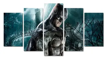 

Wall decor Canvas Picture Batman Poster 5 Pieces Art Home No Framed HD Printed canvas painting