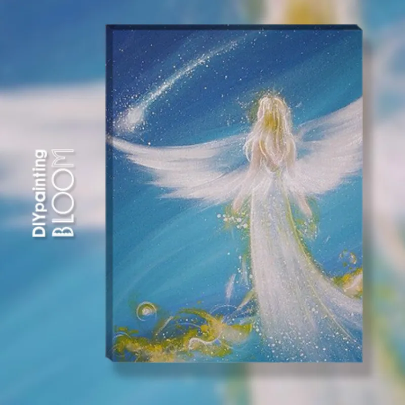 

Angel Oil Painting By Numbers On Canvas DIY Handpainted Goddess Coloring By numbers Digital Canvas Home Decor Gift Room Decor