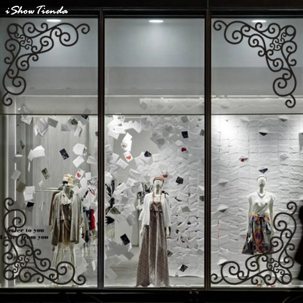 

ISHOWTIENDA 4Pcs/Set 58*25cm DIY Wall Decal Decor Window Bath Room Mirror Art Sticker Removable Paper Waterproof Wall Stickers