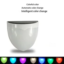 Модный Солнечный открытый водонепроницаемый декоративный настенный светильник светодиодный цветной садовый забор светильник Прямая поставка