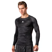 Новые мужские компрессионные Джерси Топы быстросохнущие футболки с длинным рукавом для бега обтягивающие Мужские Супермен для бодибилдинга с длинным рукавом рубашки