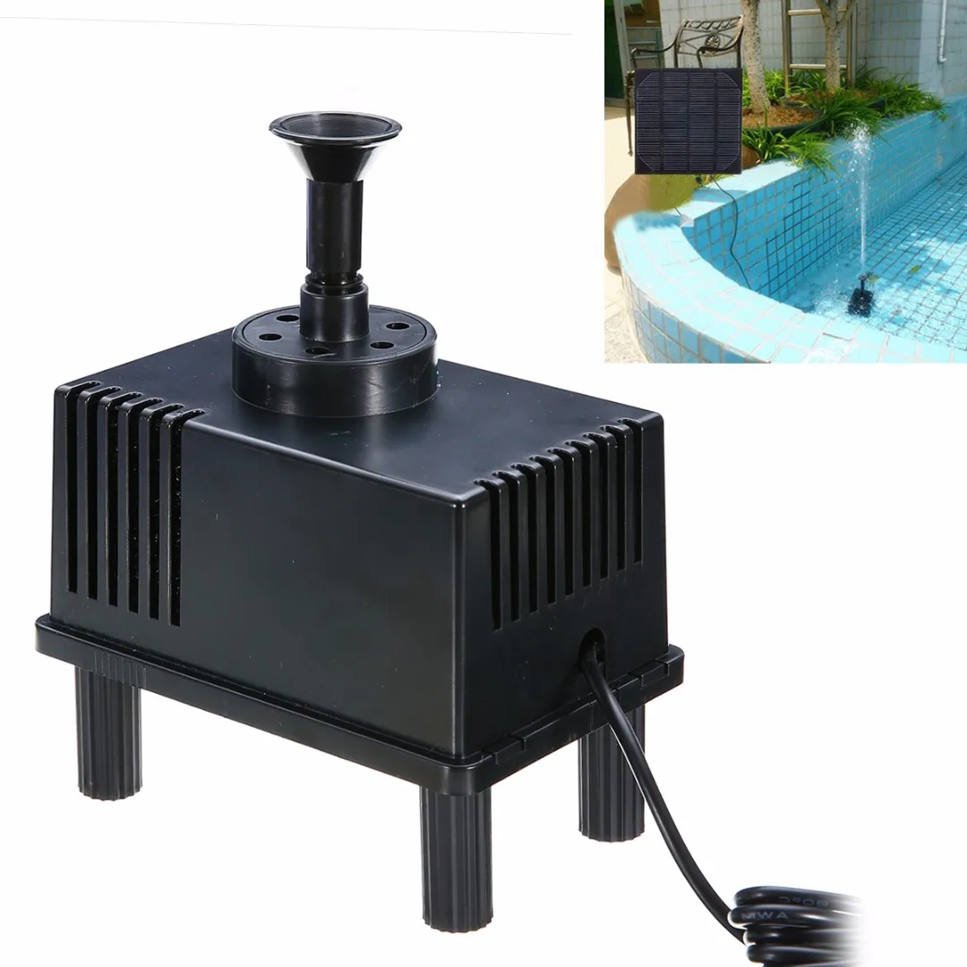 Popular 180L/h 1.1W Garden Solar Power Fountain Water Pump With Filter Panel Water Pump Spray Set