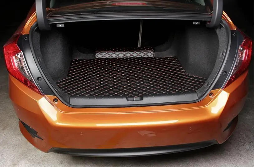 For Honda Civic 2016 1PC Car Styling Cargo Liner Car Trunk Mat Carpet Interior Floor Mats