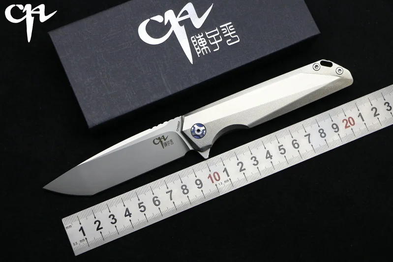 CH3507 Флиппер складной нож M390 лезвие шарикоподшипники TC4 титановая ручка Кемпинг Охота карманные Фруктовые Ножи EDC инструменты