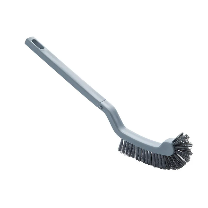 Cleaning Brush Toilet Brush Corner Semicircular Plastic Toilet Cleaning Brush Corner Rim Cleaner Bent Bowl Handle #4j11 (4)