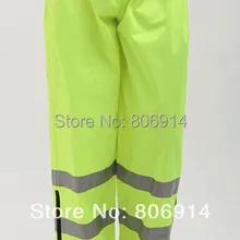 10 шт./партия высокая видимость светоотражающие водонепроницаемые брюки непромокаемые брюки
