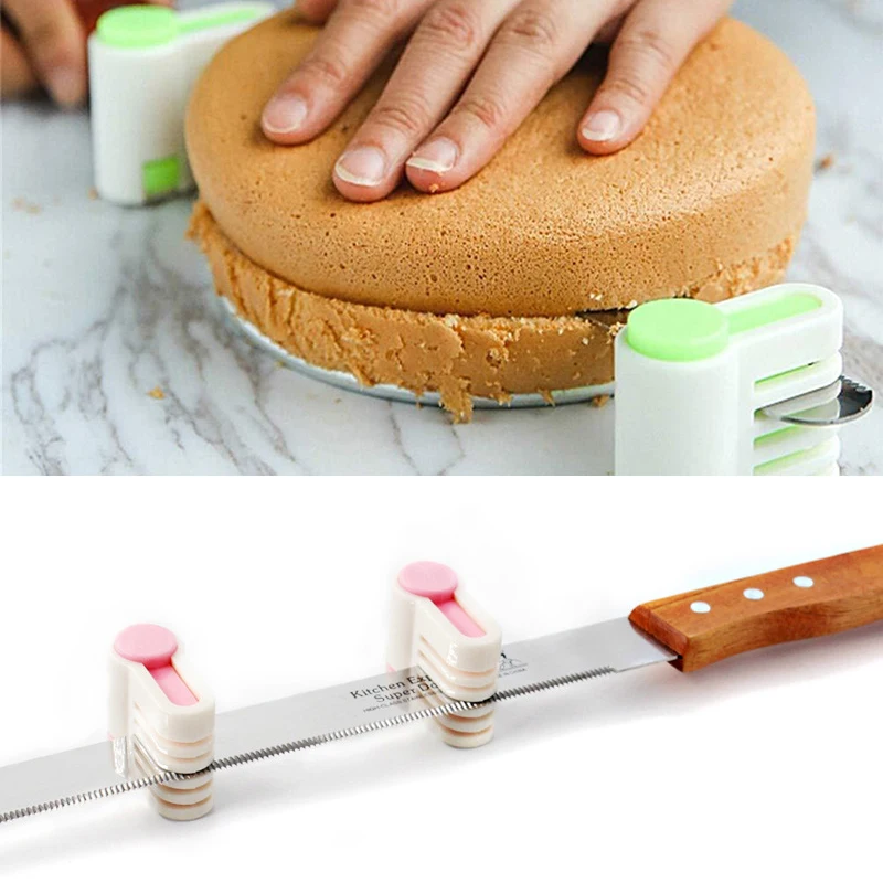 

Bread Cake Cutter DIY Cake Slicers ABS Plastic Portable 2Pcs Kitchen Tools Adjustable 5 Layers Baking Accessories