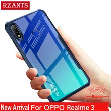 Rzants чехол для телефона Корпус для OPPO Realme 3 прозрачная задняя панель+ четыре угла ударопрочный тонкий чехол для OPPO Realme 3