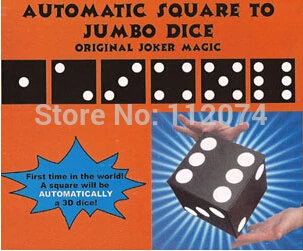 

Automatic Square To Jumbo Dice Magic Tricks For Magician Spot Change Dice Magia Stage Illusion Gimmick Props Comedy Party