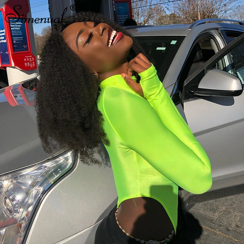 Simenual Neon Color Sexy Hot Bodysuit Bodycon Basic Long Sleeve Rompers Womens Jumpsuit 2019 Fashion Solid Streetwear Bodysuits Simenual Neon Color Sexy Hot Bodysuit Bodycon Basic Long Sleeve Rompers Womens Jumpsuit 2019 Fashion Solid Streetwear Bodysuits