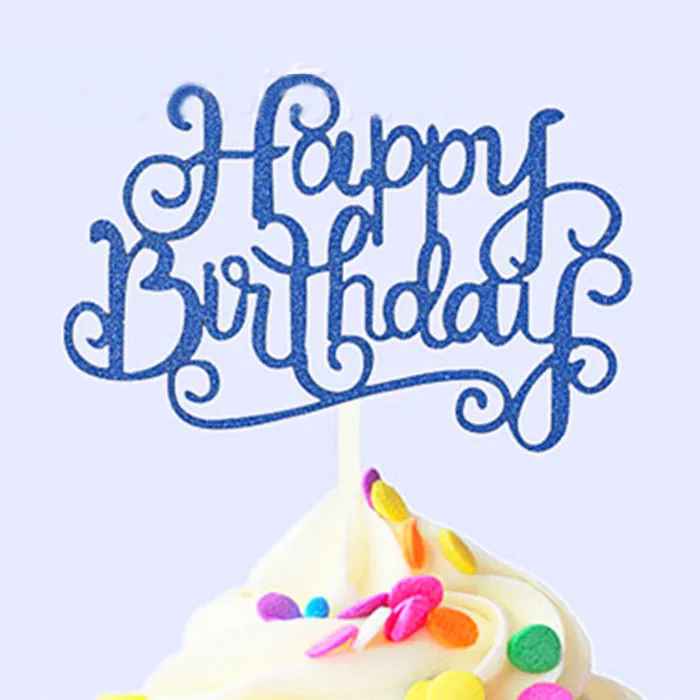 Топпер для торта с днем рождения для мальчиков, топперы для торта, украшения для дня рождения, декорирование тортов капкейк - Цвет: H36 Cake Topper
