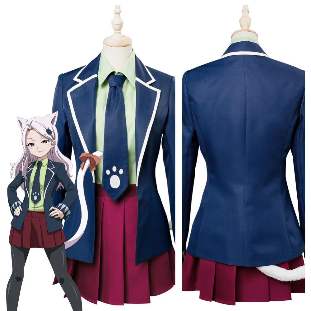 

Fairy Tail Final Season Carla Human Form Cosplay Costume Suit Uniform Jacket Top Halloween Carnival Costumes For Women Girls