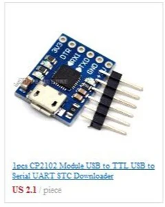 1 шт. CP2102 модуль USB для ttl USB для последовательного UART STC загрузчик